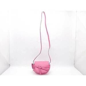 Loewe Shoulder Crossbody Gate Bag Pink Gold